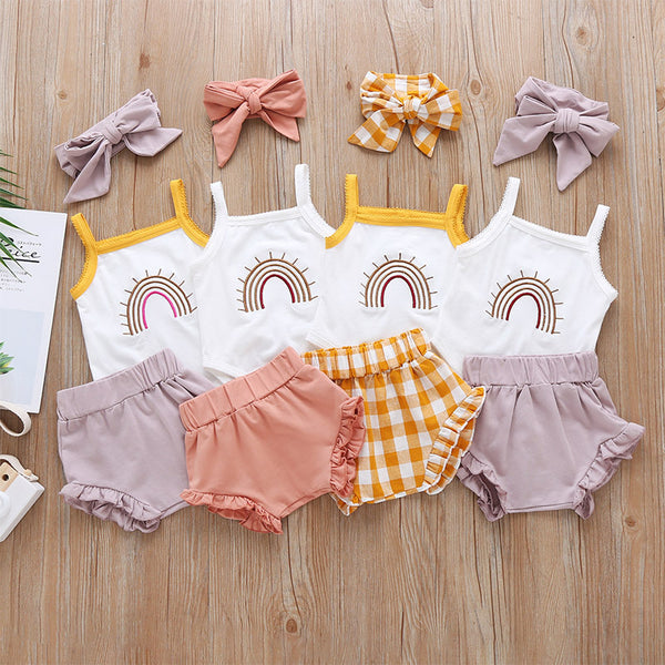 Baby Girl Three-Piece Outfit - Shoperky