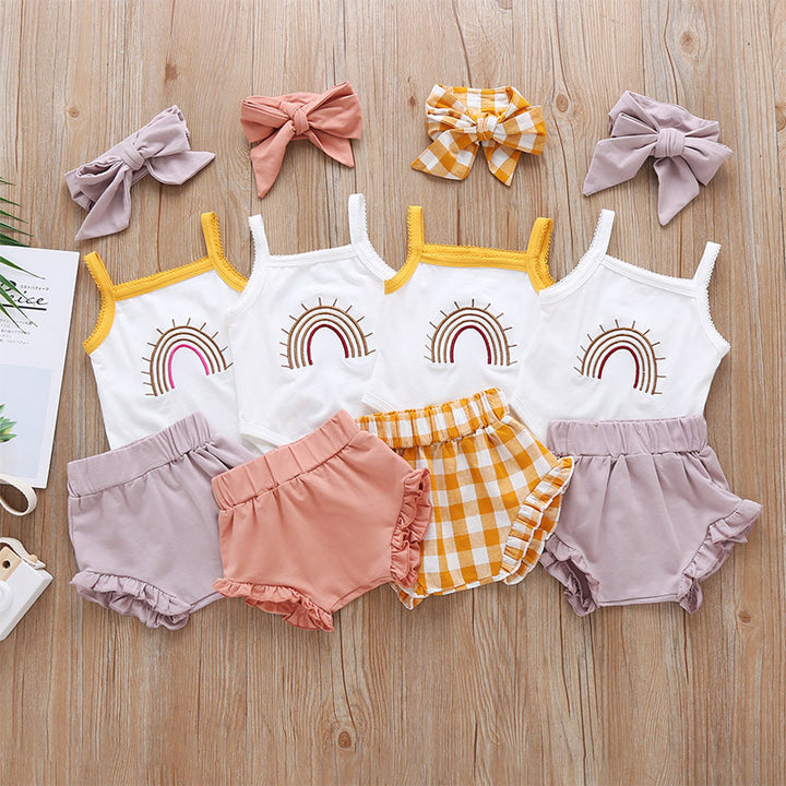 Baby Girl Three-Piece Outfit - Shoperky