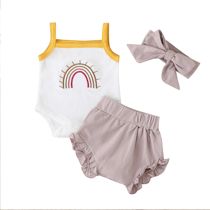 Baby Girl Three-Piece Outfit - Shoperky