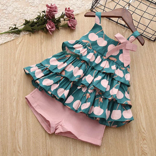 Kids Girls’ T-Shirt & Shorts Set - Shoperky