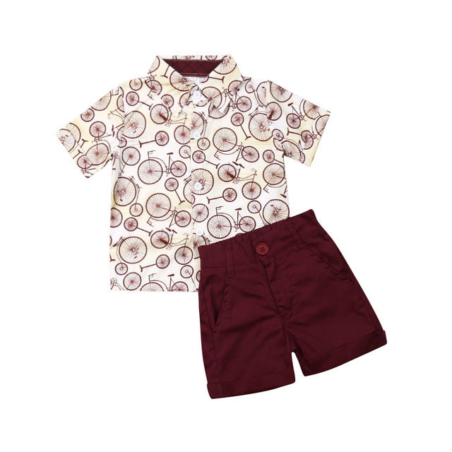 Summer Boy T-shirt & Shorts Kids Set - Shoperky