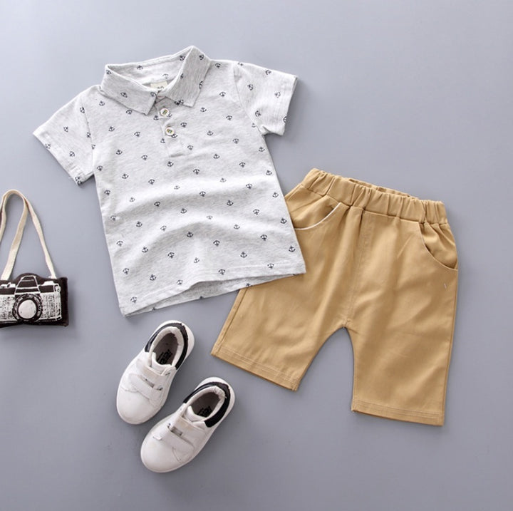 Anchor Printed Boy Suit - Shoperky
