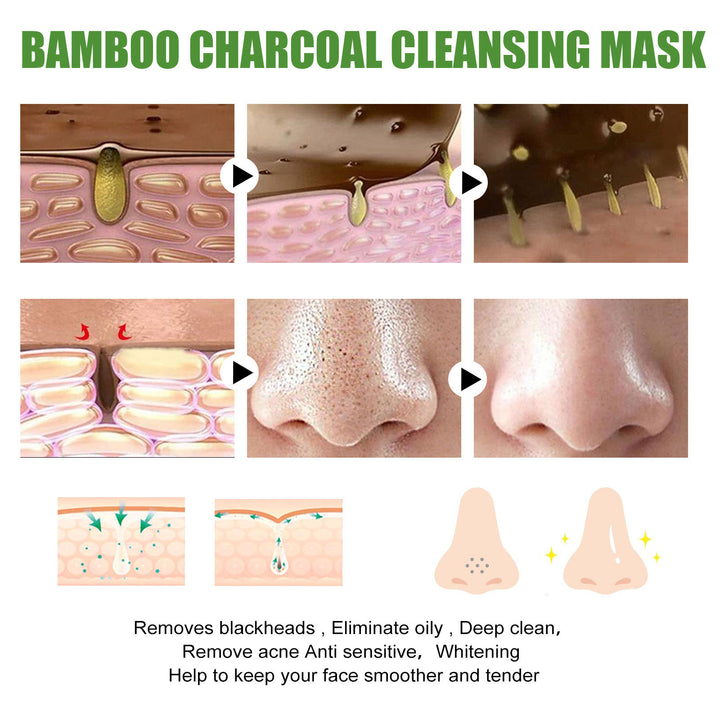 EELHOE Bamboo Charcoal Blackhead Removal Mask - Shoperky