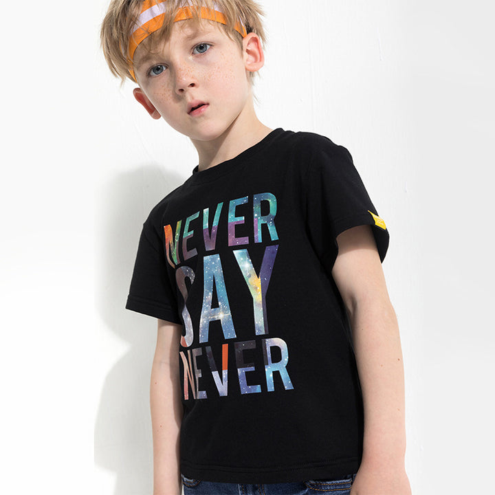 Children's letter print T-shirt - Shoperky