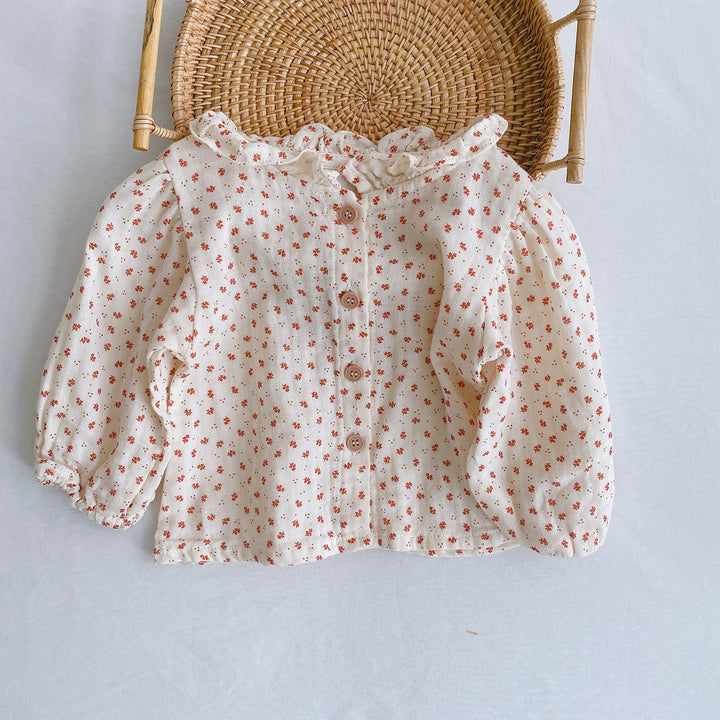 Baby Girl Pleated Romper - Shoperky