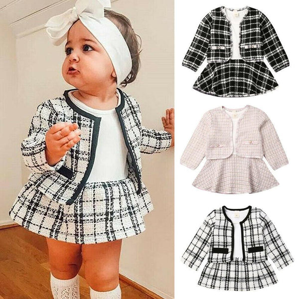 Long-Sleeved Dress Two-Piece Set - Shoperky
