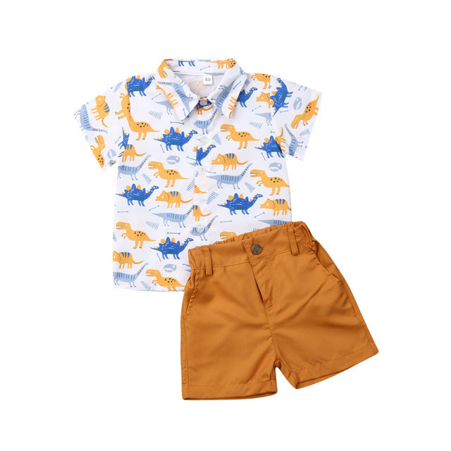 Summer Boy T-shirt & Shorts Kids Set - Shoperky