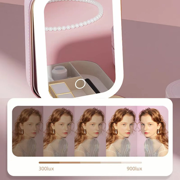 LED Makeup Bag With Mirror - Shoperky