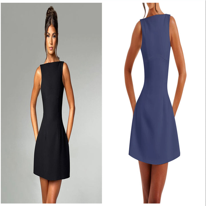 Sexy Slim-Fit Backless Mini Dress - Shoperky