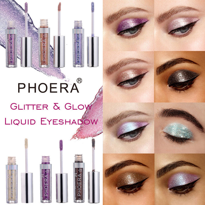 PHOERA Magnificent Metals Glitter and Glow Liquid Eyeshadow - Shoperky