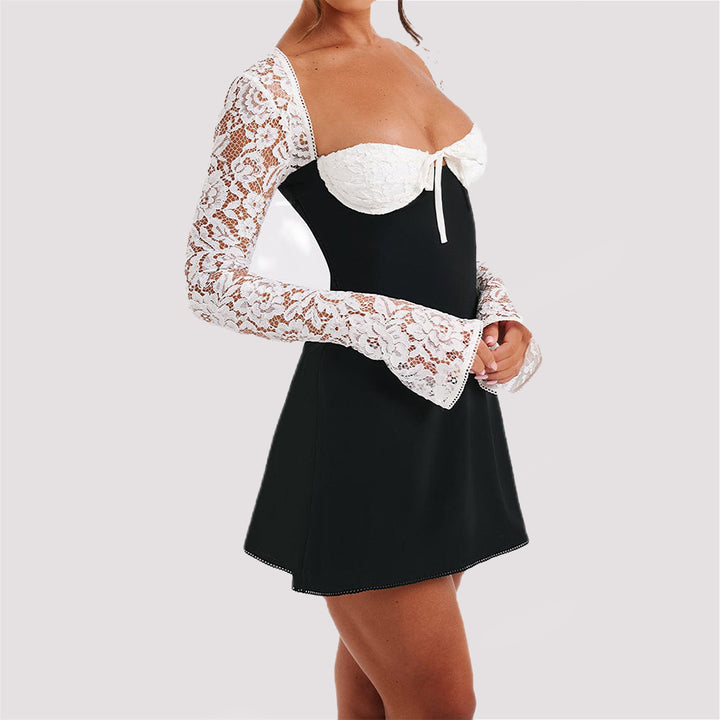 Women’s Lace Corset Dress – Elegant & Sexy Y2K Style - Shoperky