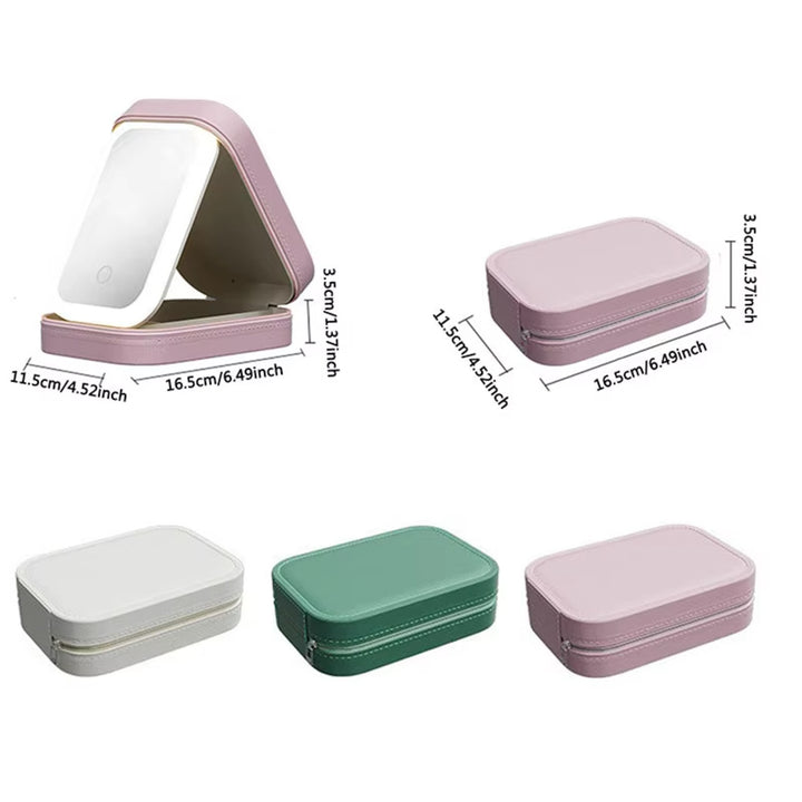 LED Makeup Bag With Mirror - Shoperky