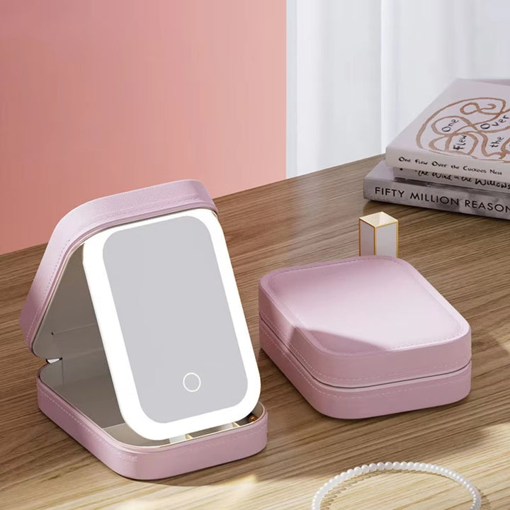LED Makeup Bag With Mirror - Shoperky